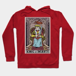 King of Hearts Tarot Card Valentines Day Hoodie